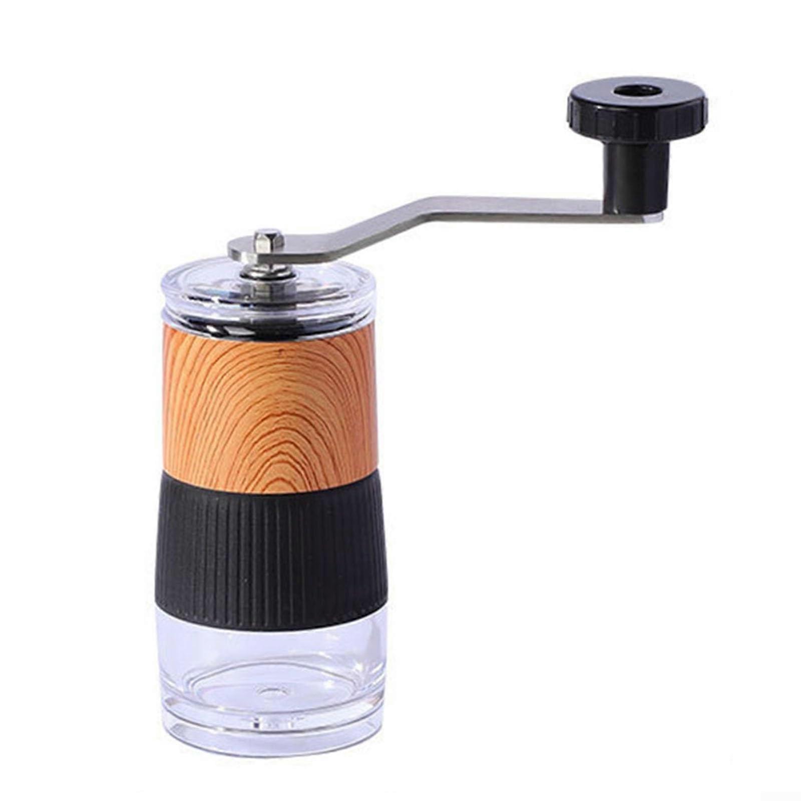 Coffee grinder with adjustable grind size, perfectly designed hand tool for home or on the go (yellow)