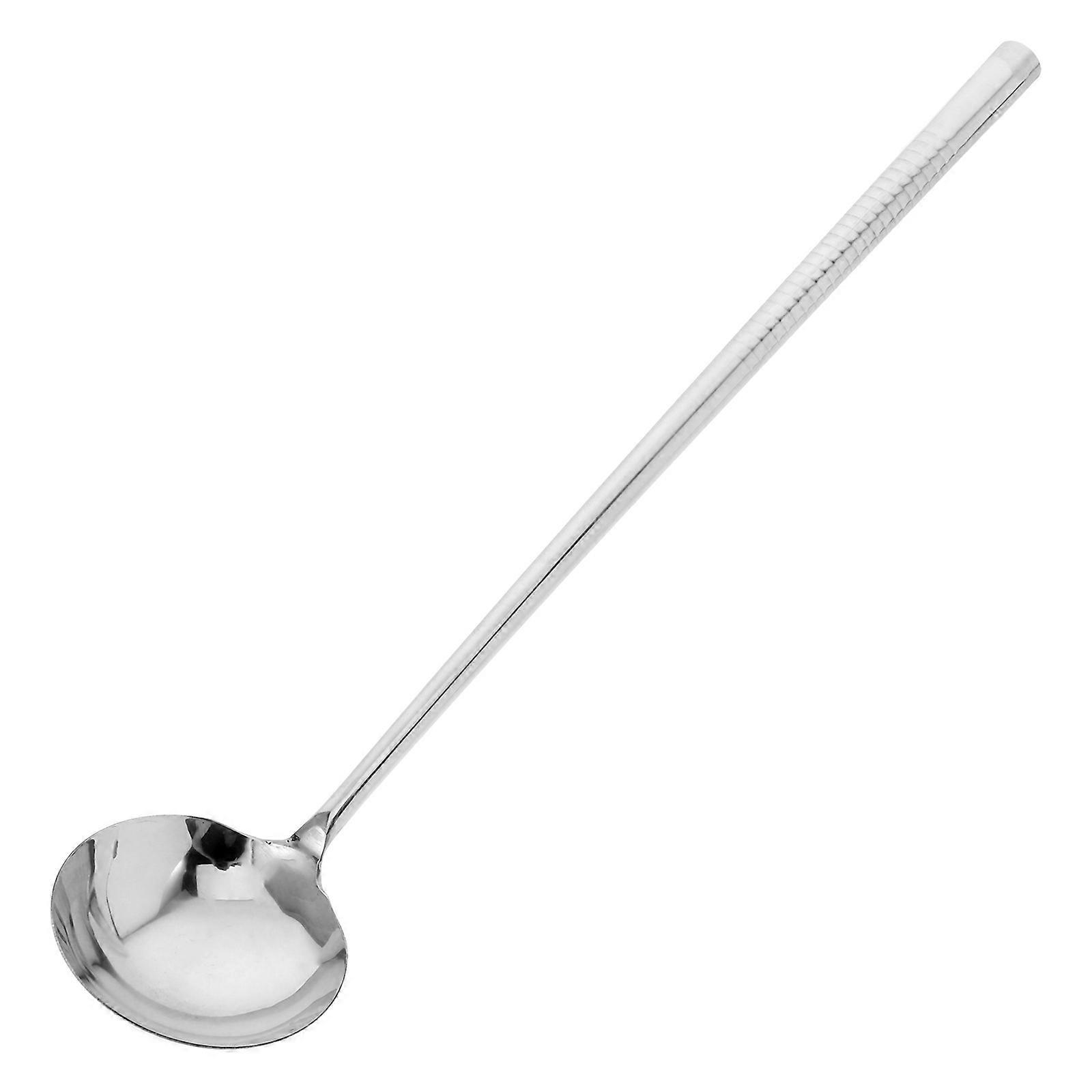 Stainless Steel Spoon Featuring Long Handle for Comfortable Grip