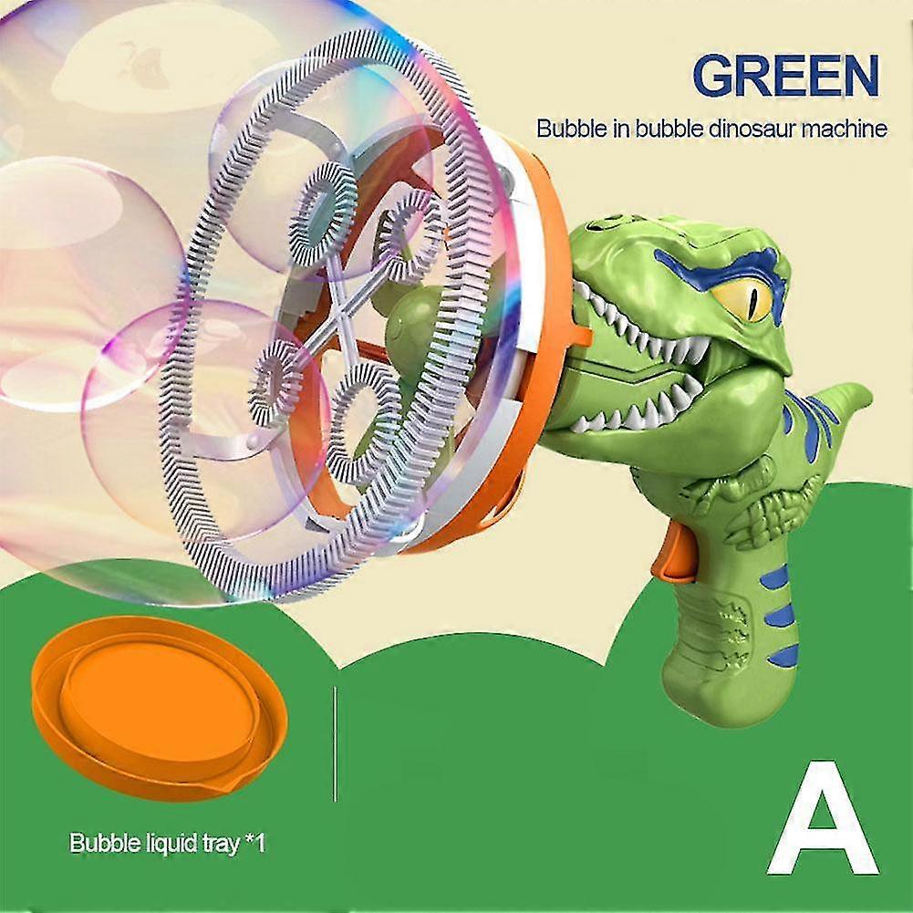 2025 Dinosaur Bubbles Guns Machine Bubble Blower Toy for Children's Fun