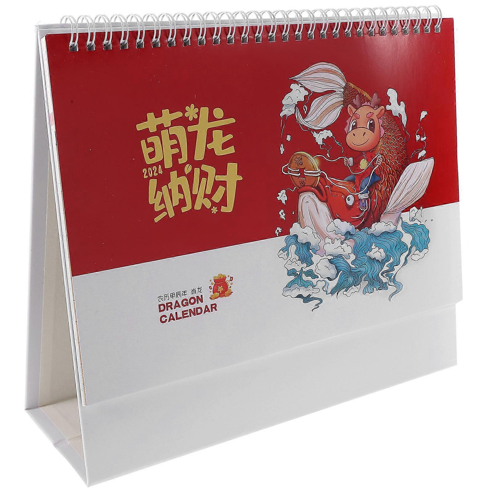 Tabletop Standing Calendar Office Desk Calendar Business Table Calendar Multi 26.20X25.70X1.50cm Note-taking 1Pcs