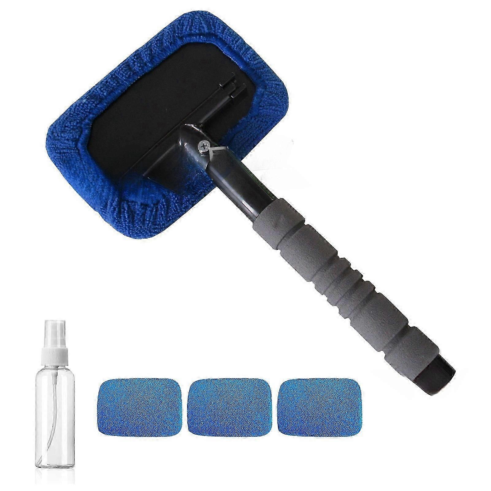 Suitable for Long Handle Car Window Cleaner Reusable Auto Glass Wiper Cleaning Tool-si xi