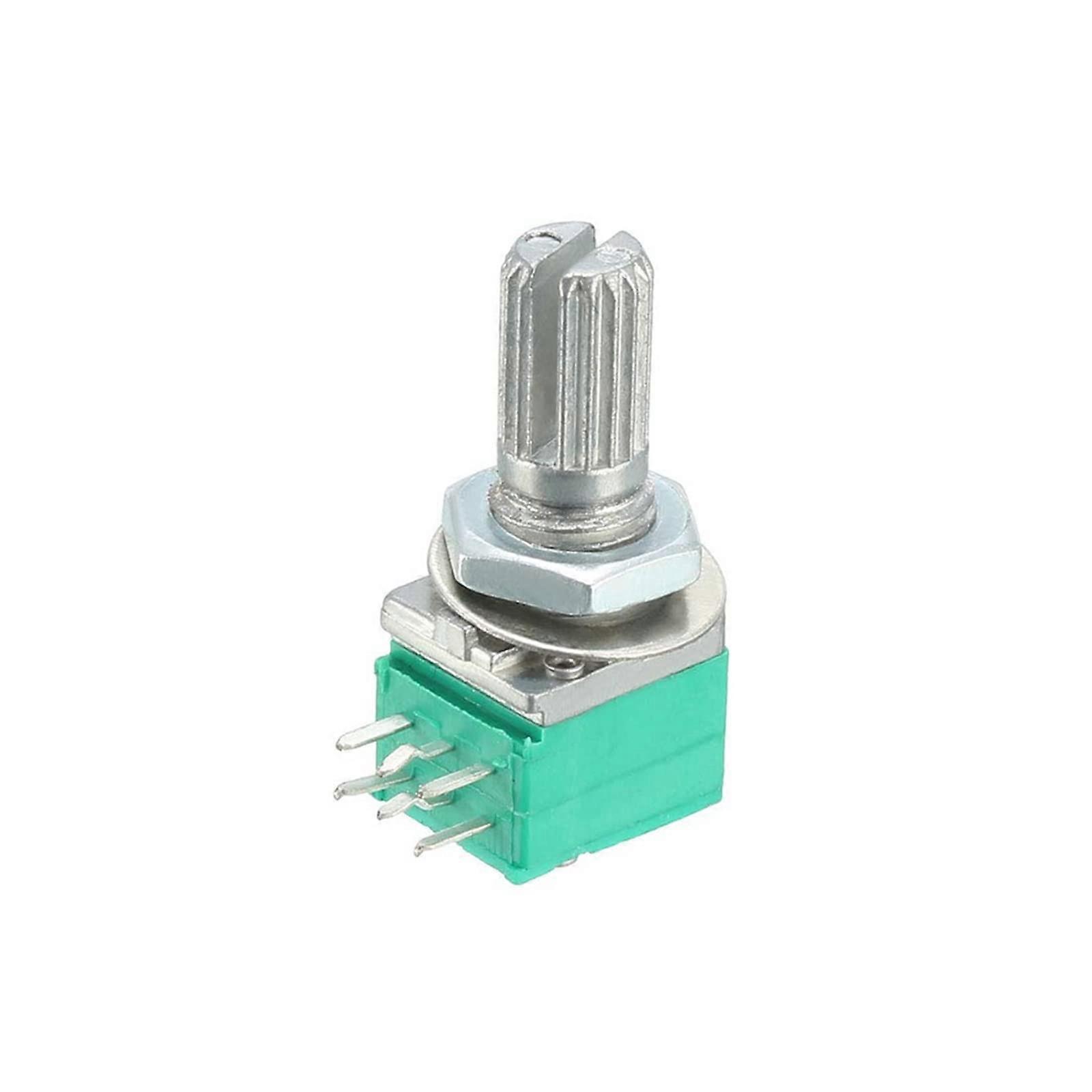 RK097NS 5-Pack 6-Pin Audio Potentiometer Kit B1K 5K 10K 20K 50K 100K 500K with Switch 15mm Size for Amplifier Use
