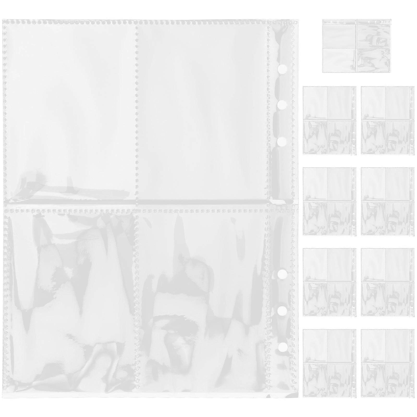 バインダーフォトポケットフォトアルバムページ収納30個