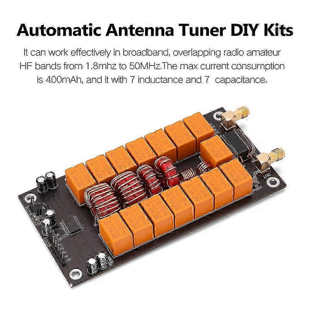 Mini ATU-100 Antenna Tuner 1.8-50MHz Automatic Antenna finished kit