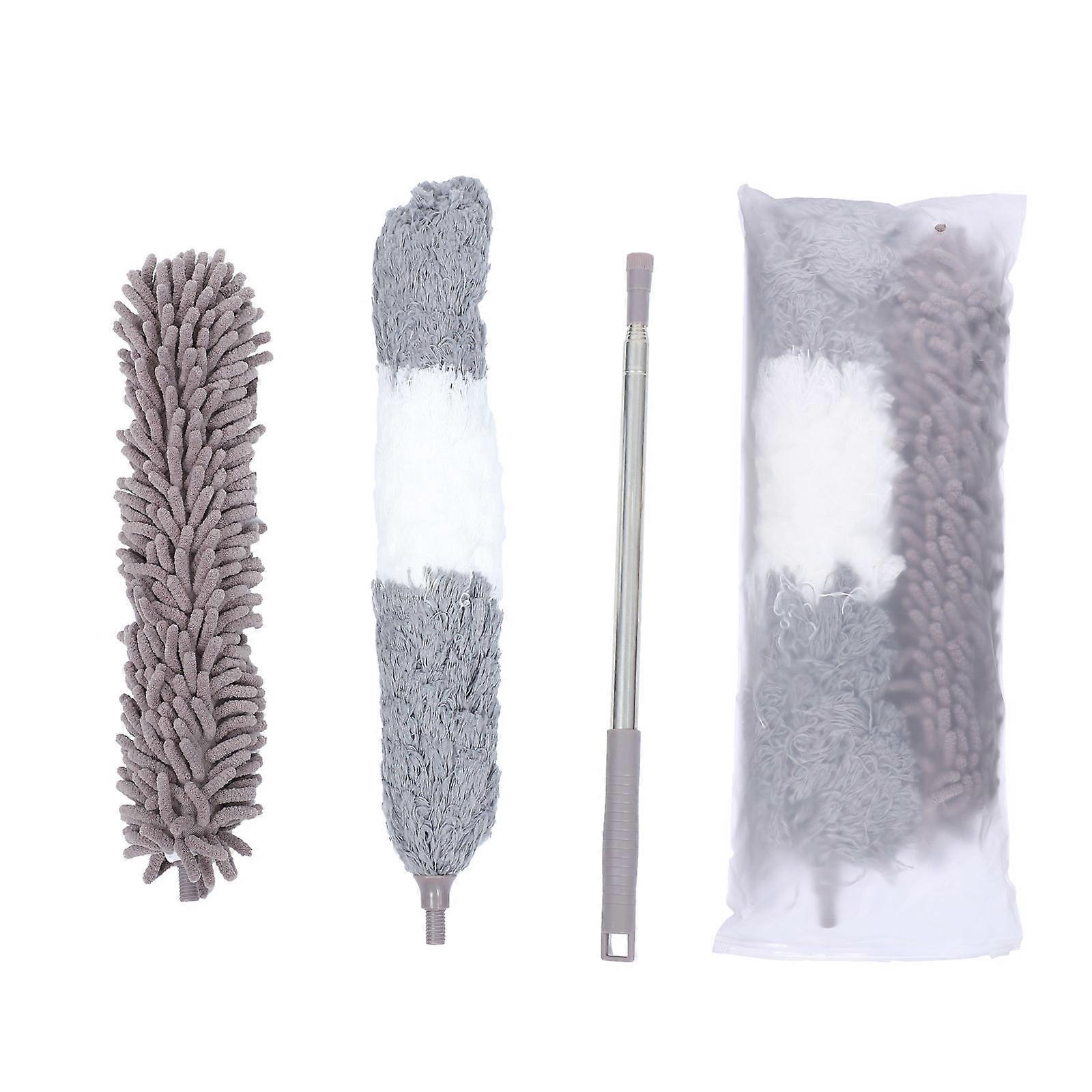 Telescopic Duster Cleaning Brush For Home Dusting Bendable Head Multi 16.1×2.4×2.4in Wet or Dry Use 1Set