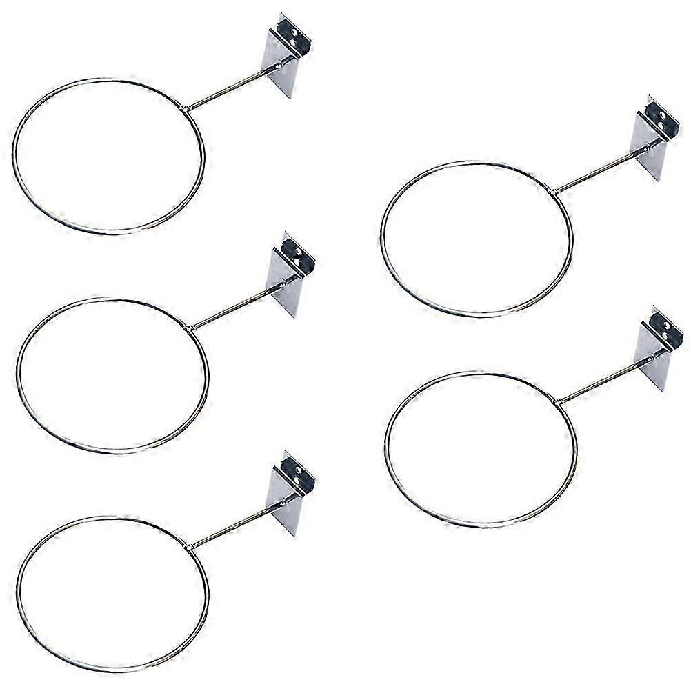 5st Väggmonterade Bollställ Basket Display Rack Bollhållare (Silver)