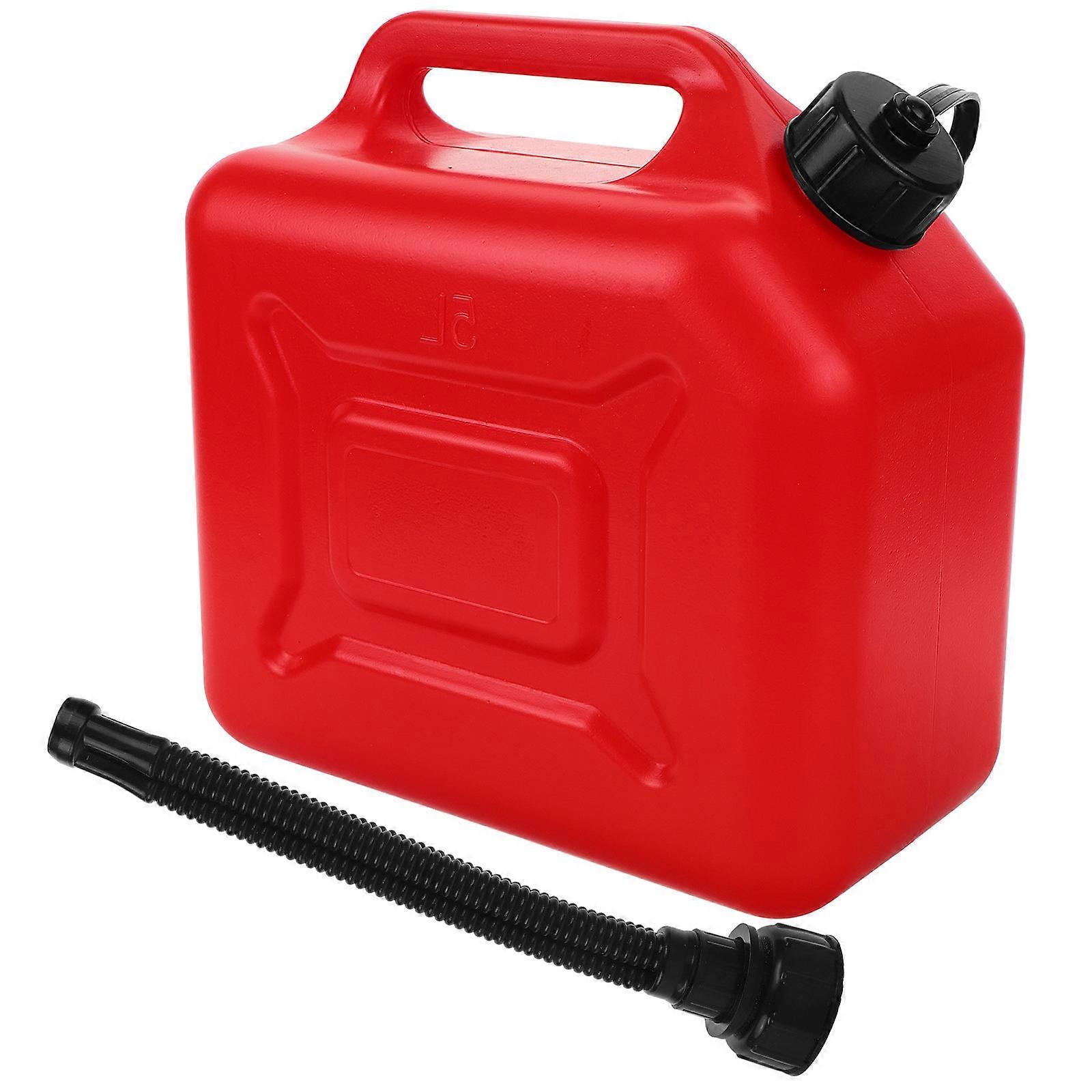 Red Rectangular Gasoline Container For Car Portable Refueling 1Set