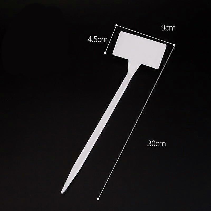 Clear identification with 10 upsidedown plant labels for gardens (white)