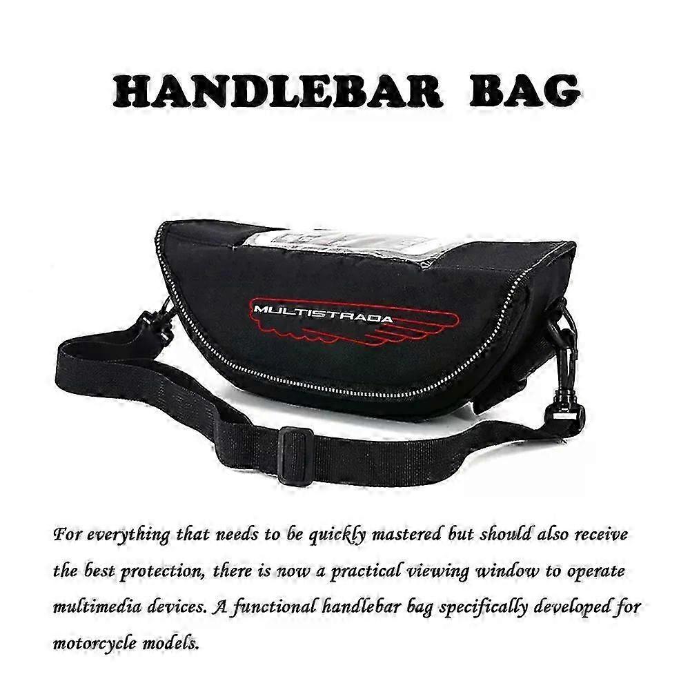 Motorcycle Handlebar Bag Travel Tool Bag Waterproof Bag Fit For Ducati multistrada1200 v4s 950 Multistrada 1200/1260 Enduro