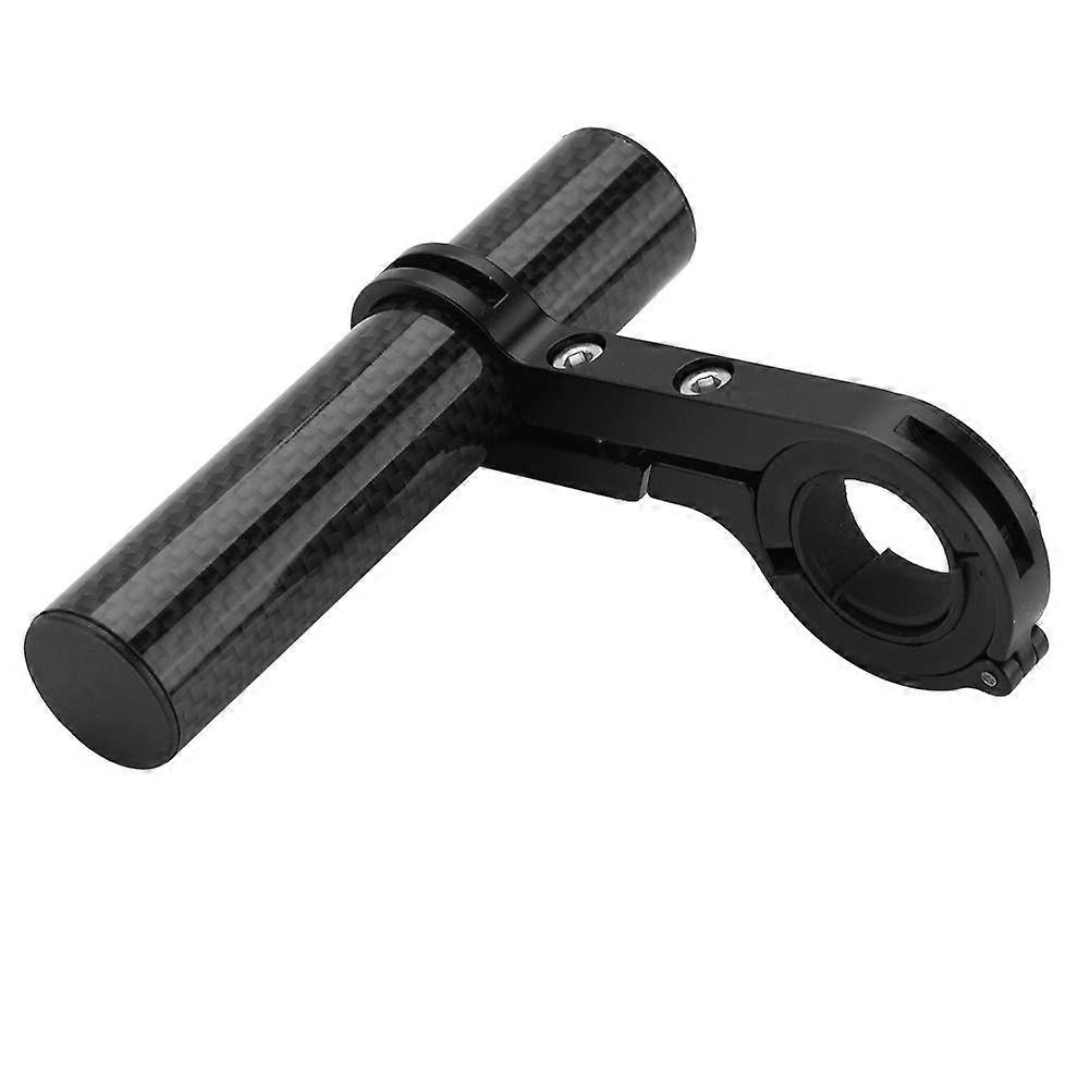 Lightweight holder for handlebar extension made of carbon tube for most bicycles