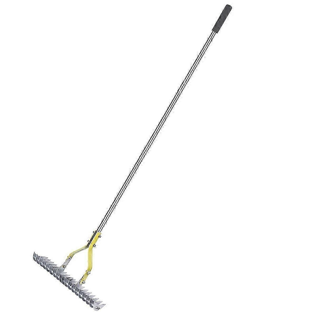 Lawn Dethatcher Rake Metal Dead Grass Rake Soil Rake for Efficient Lawn Care