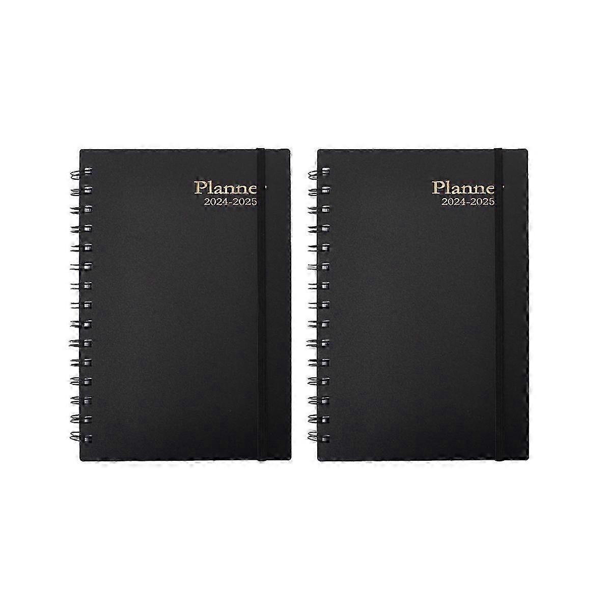 Weekly Appointment Planner, Schedule Organizer, Rollover Notebook, Black
