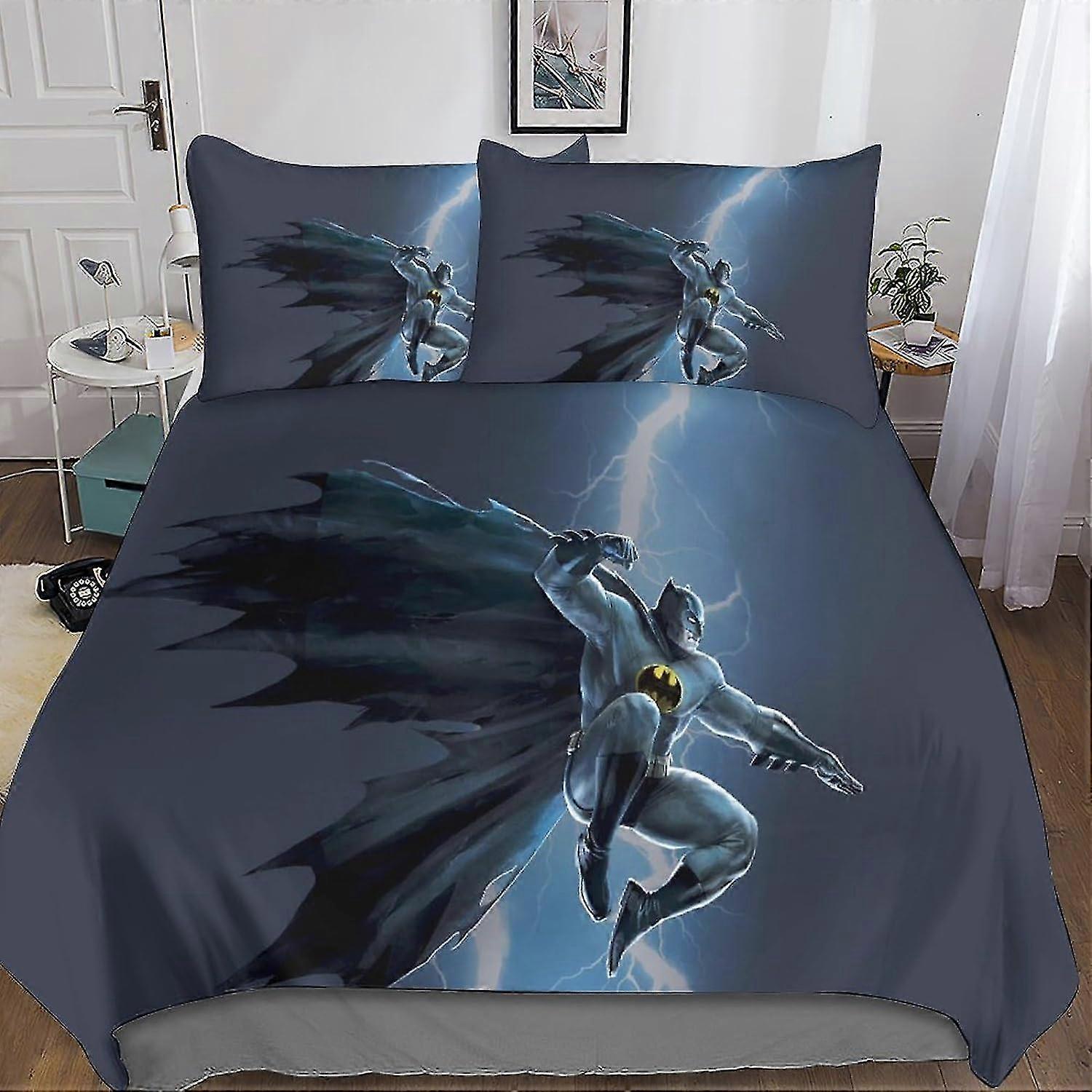 Modern Comforter Cover Set for Boys with Hidden Zipper Closure - Trendy Microfiber Bedding with 3D Print, 3-Piece Set with Pillowcases