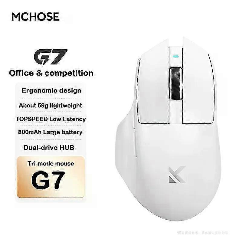 Wireless Gaming Mouse Bluetooth Tri Mode Large Battery Ergonomics Lightweight for FPS
