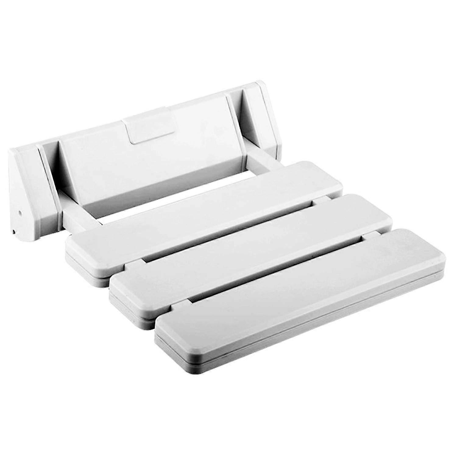 Folding Shower Seat White | Durable Wall-Mounted Bath Seat | Compact, Lightweight Design for Small Spaces