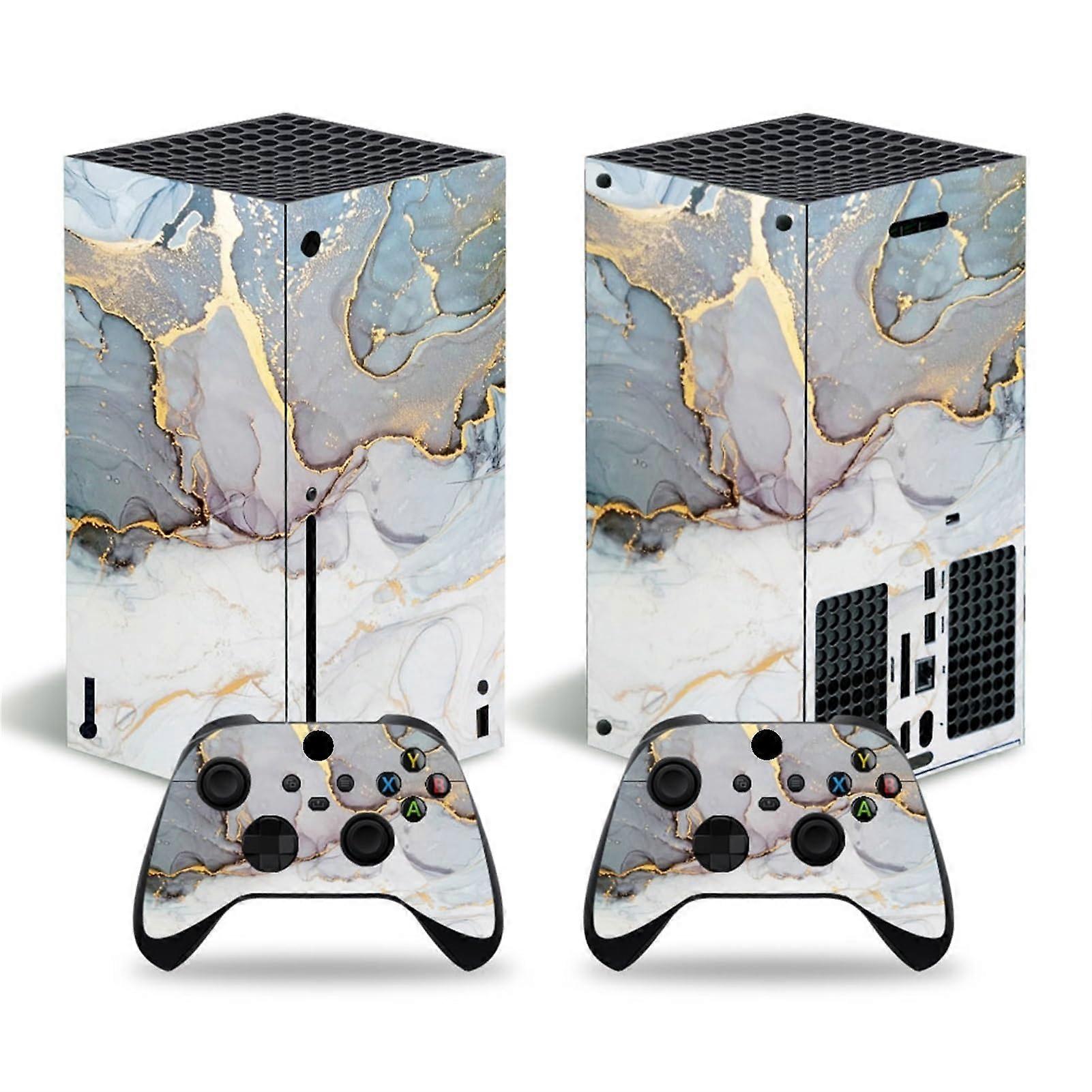 Vinyl Sticker Skin for Xbox Series X Console with Two Free Wireless Controller Decals, Durable and High-Quality Covering