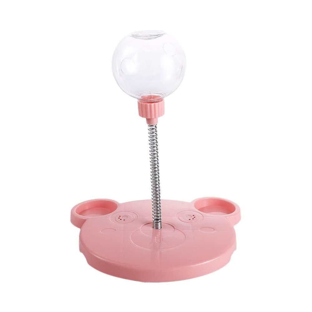 Pet Toy  Dispenser, Interactive Puzzle Pet Slow Feeder, Feeder for Cats and Small Dogs for Hunting Chasing and Exercise. (Pink) rose