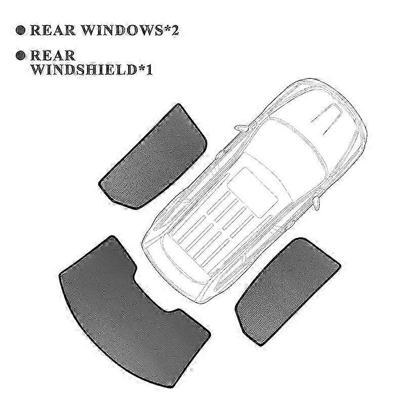 Magnetic Car Sunshade Shield for 2017-2024 Mazda CX-9 Front Windshield and Rear Side Windows