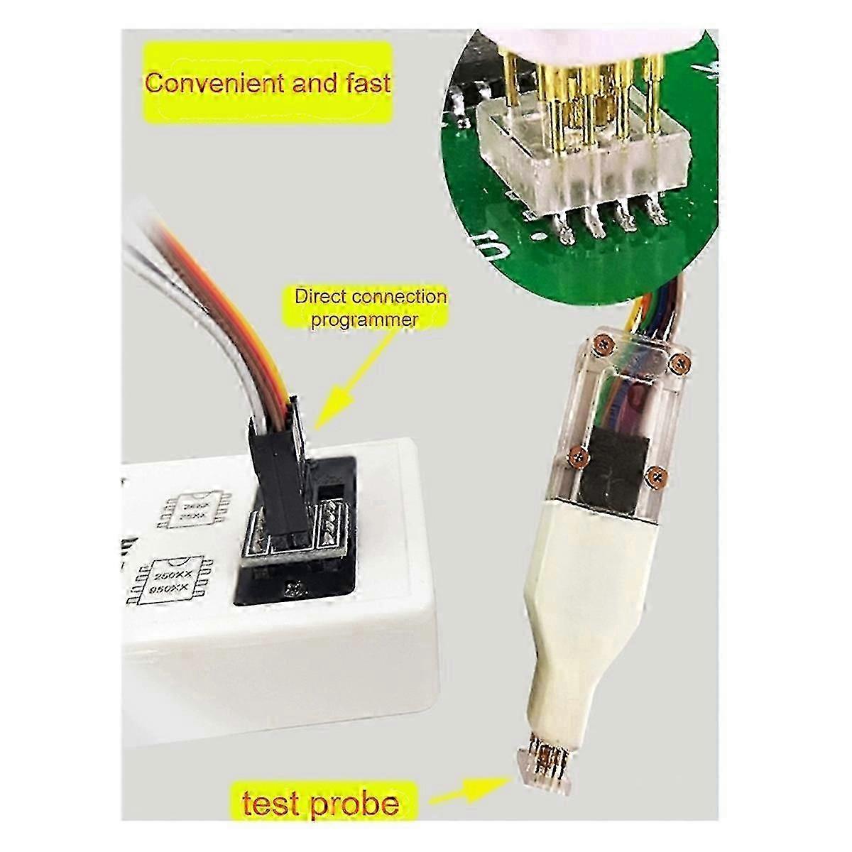 1Pcs Sop8 Chip Programming Probe Spring Needle Flash Eeprom Chip Burner Cable, Sop8 208mil 5.8mm