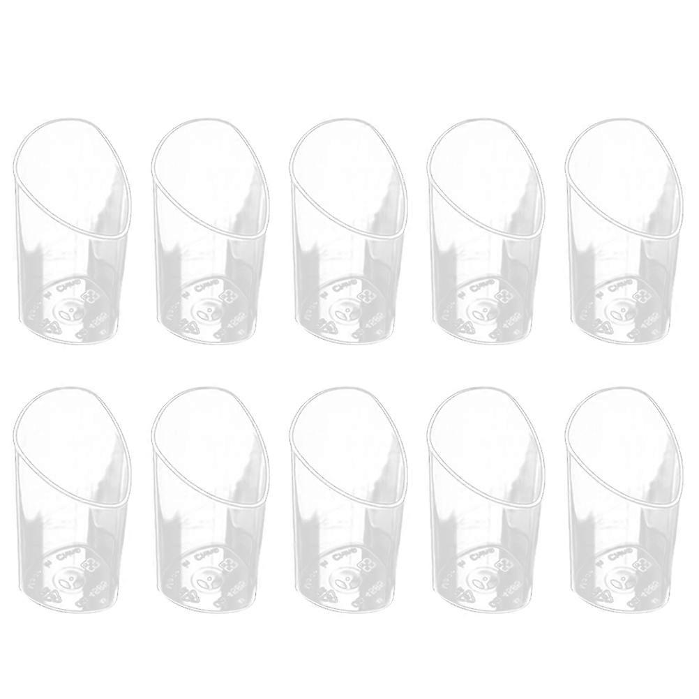 Clear Dessert Cups for Food Storage and Serving at Home Parties 20 Pieces White