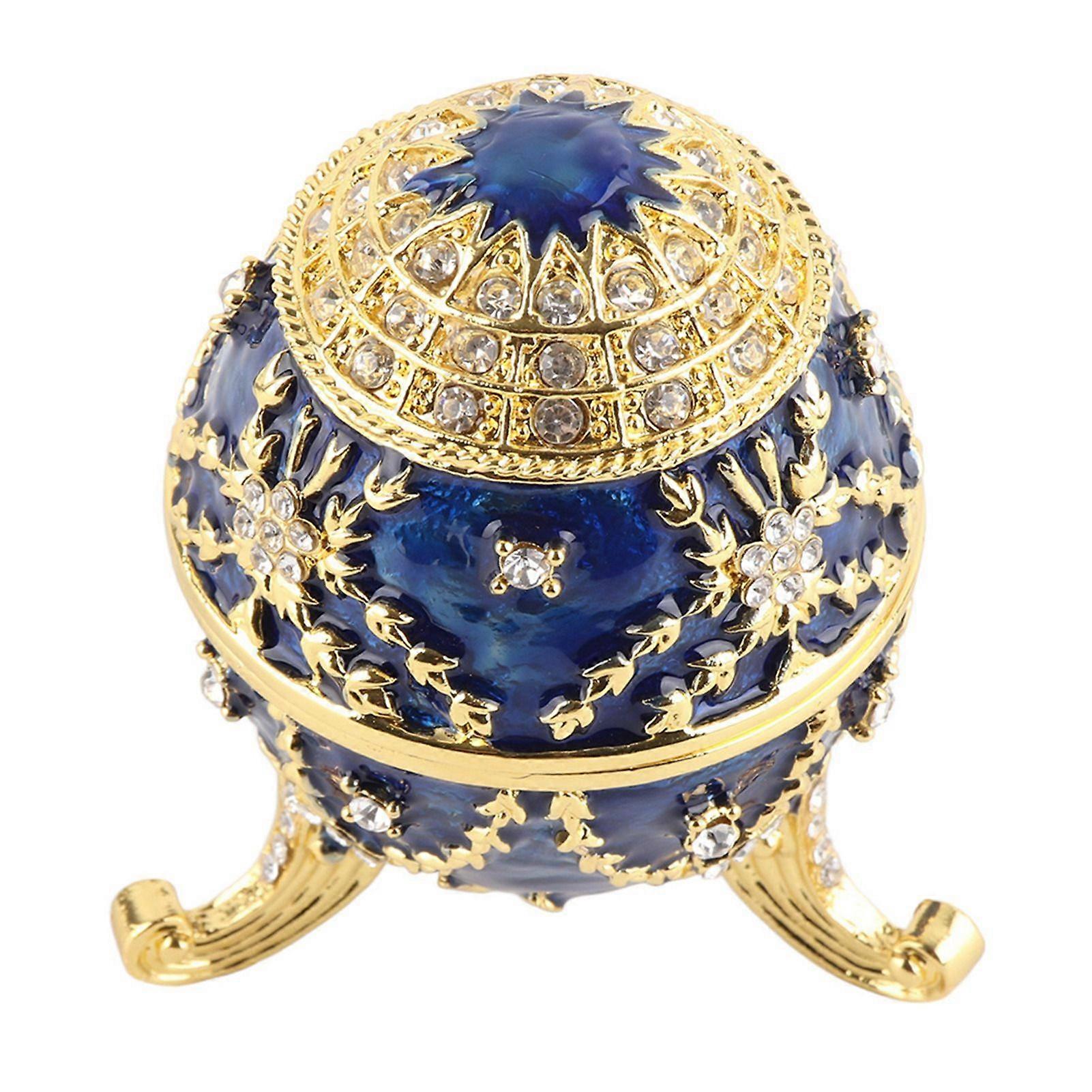 2025 Senaste Modell Emaljerad Prydnad Påskägg Form Handgjord Hem Skrivbord