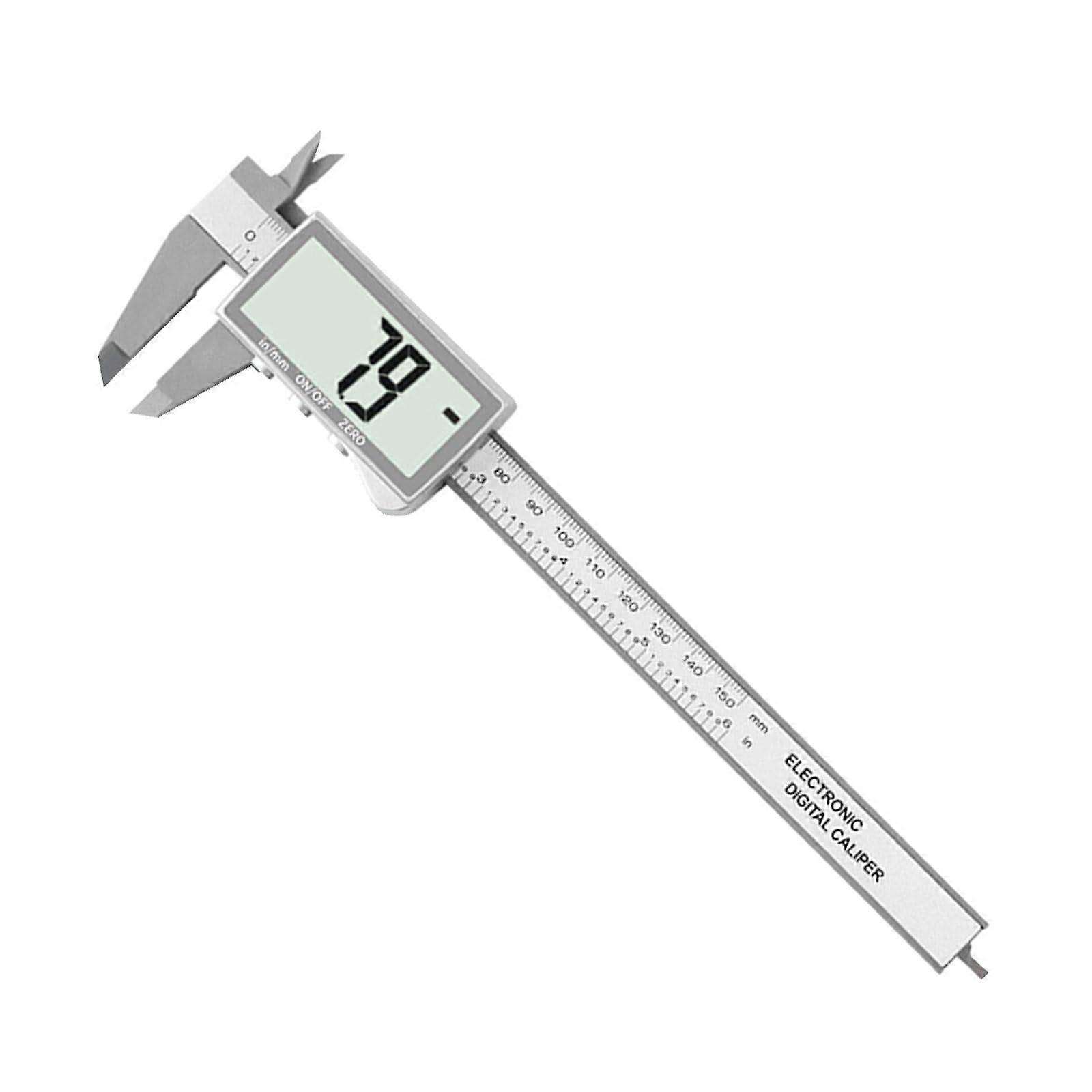 LCD Digital Vernier Caliper Measuring Tool 0-150mm Length Depth Thickness Inner Diameter Silver Professional Micrometer