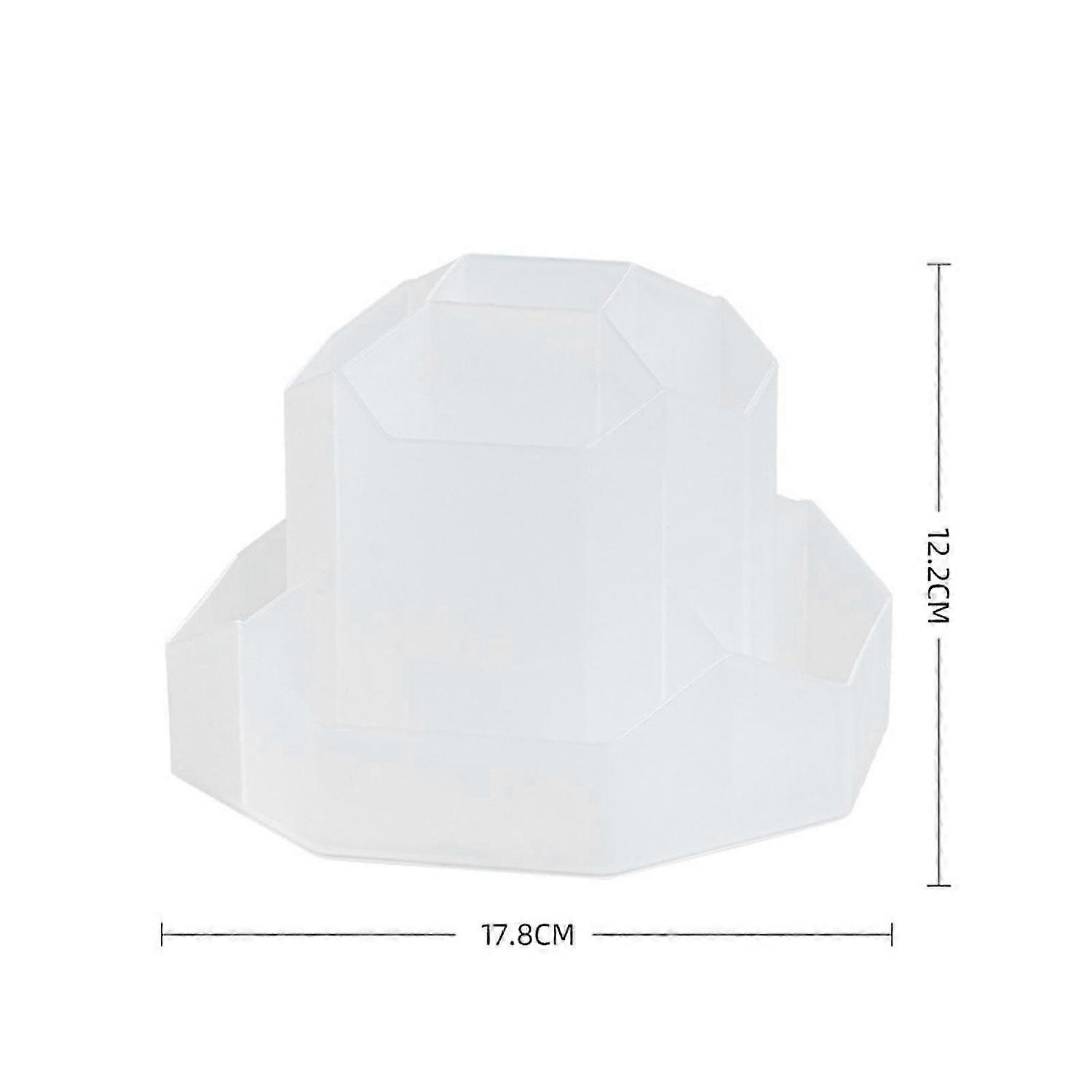 Rotating Pen Holder, Desk Organiser with 9 Compartments, Improved Large Capacity 360 Rotatable, Can 