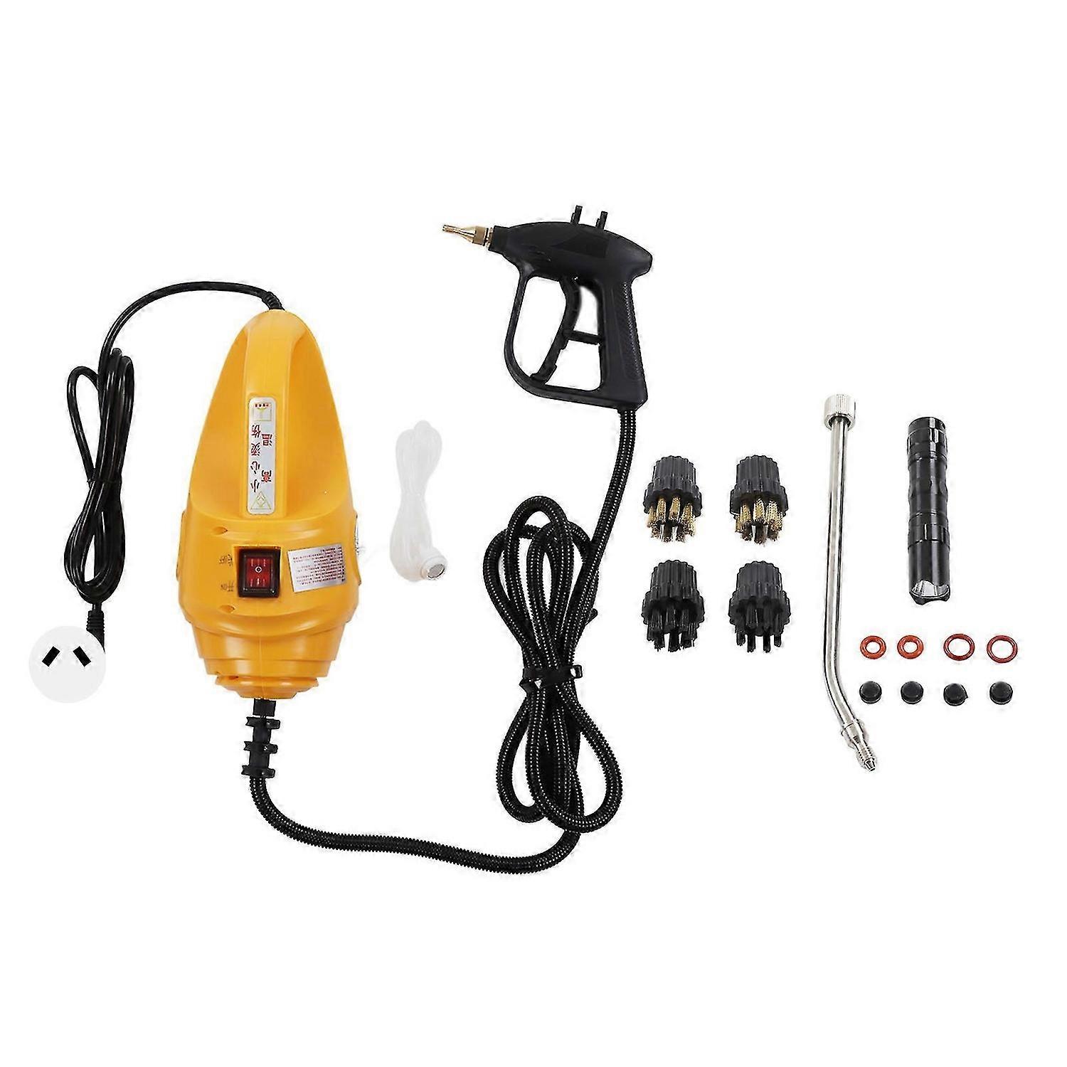 High Pressure Steam Cleaner Portable Handheld Steam Washer High Temperature Pressurized Cleaning Machine with 4 Brushes 2600W AU Plug 220V
