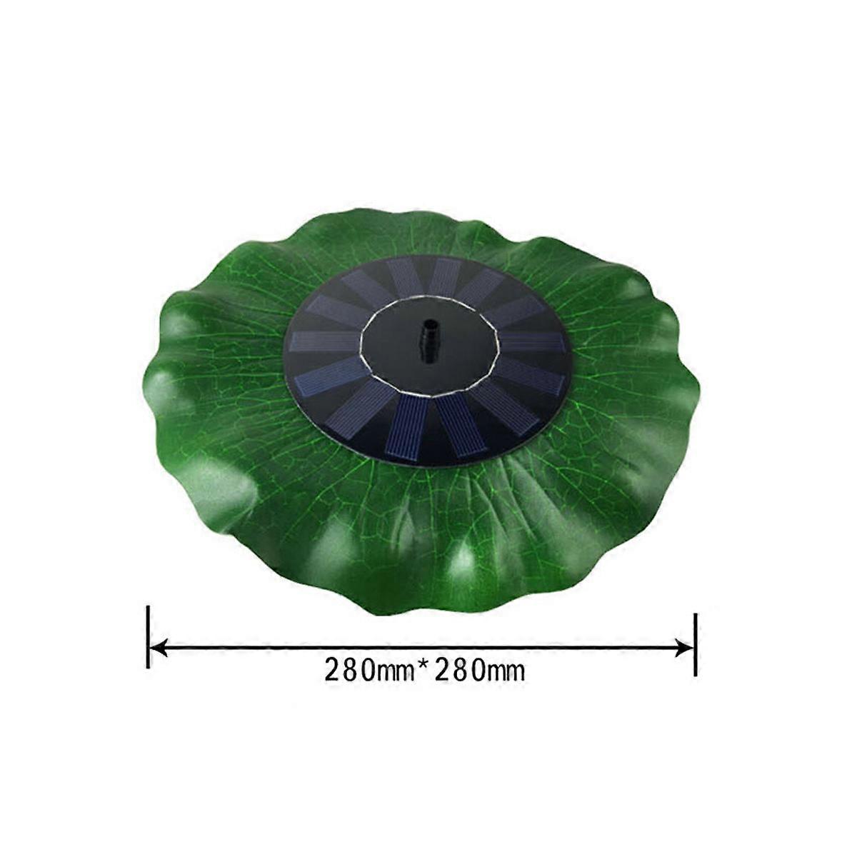Solar Powered Pond Fountain Unique Lotus Leaf Design For Garden Decoration 1 Set