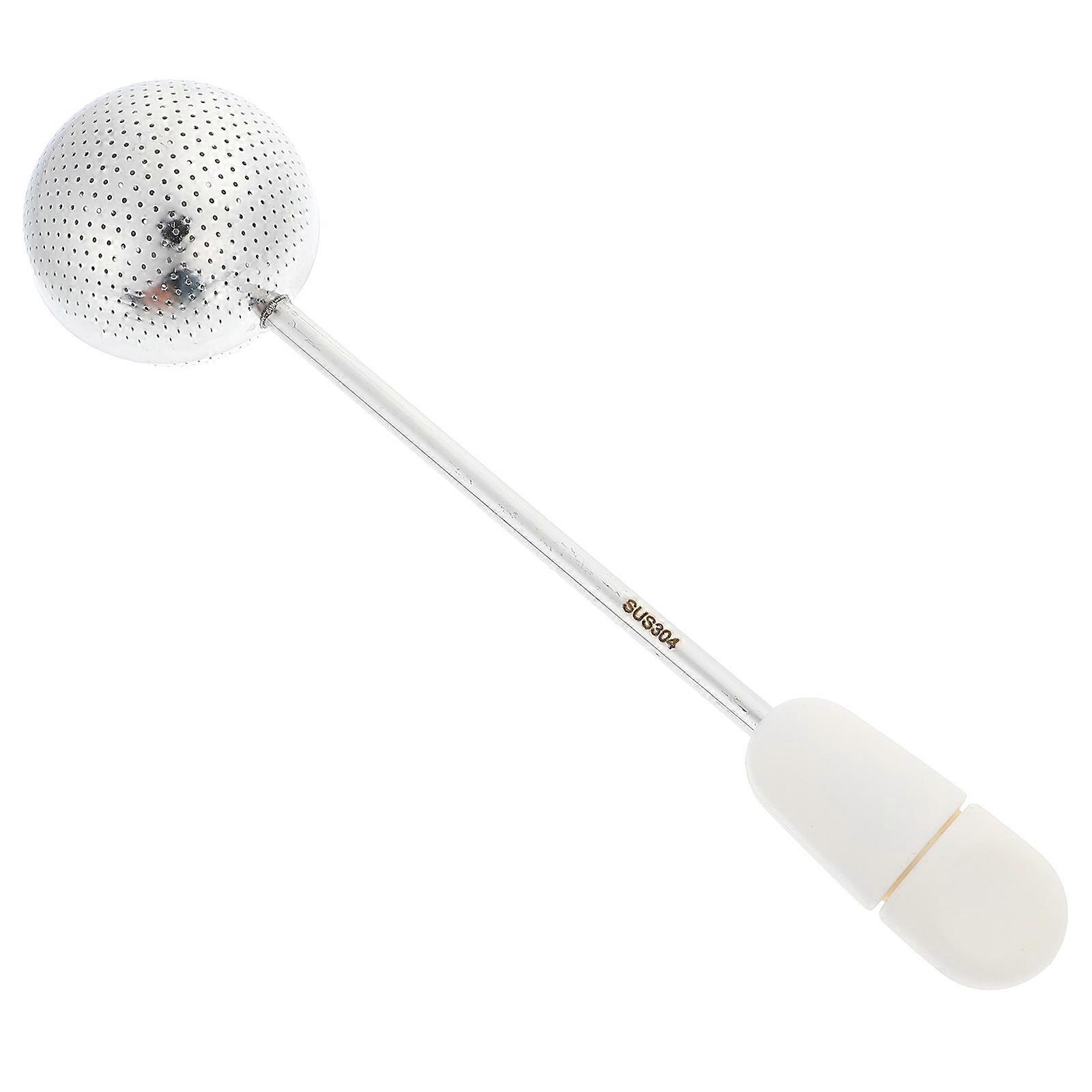 Stainless Steel Reusable Tea Infuser with Handle, Snap Design Glass Diffuser for Teapot