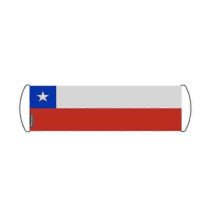 Flag - Multicolored - Chile - 17 x 50 cm - Waterproof fabric - Double-sided print