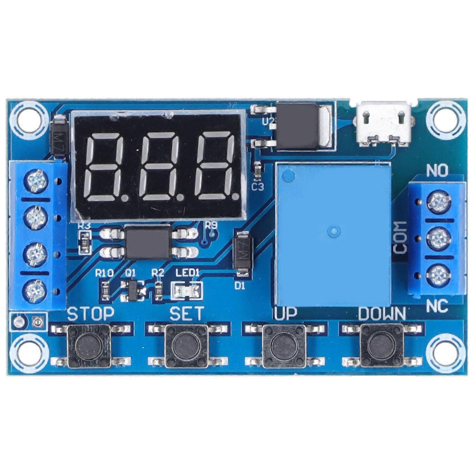 Module DC 6‑30V Programmable Delay Off Cycle Timer Disconnect Trigger Opto Isolator Switch Relay Board