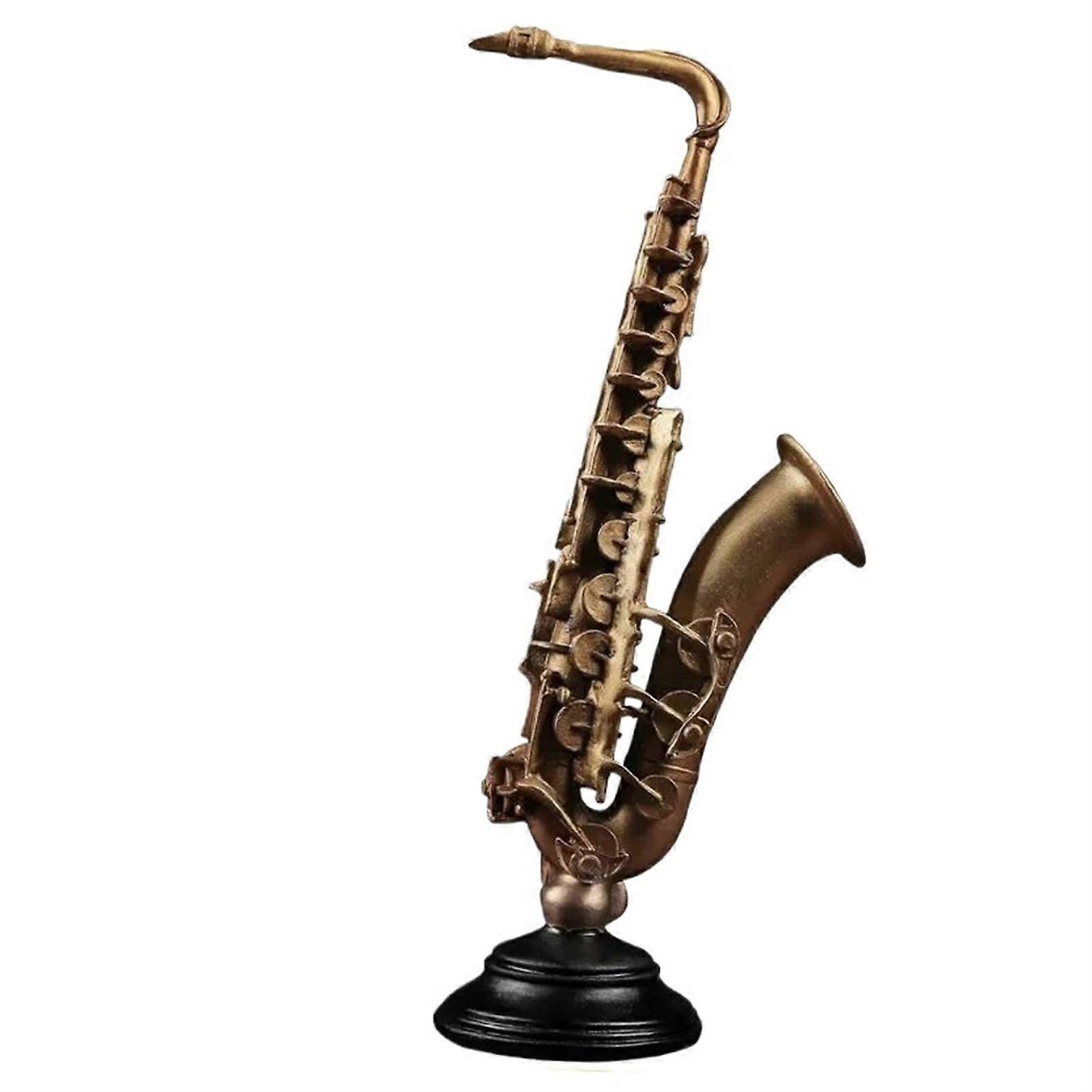 Saxophone model, Ornamental musical instrument statue, Home decoration