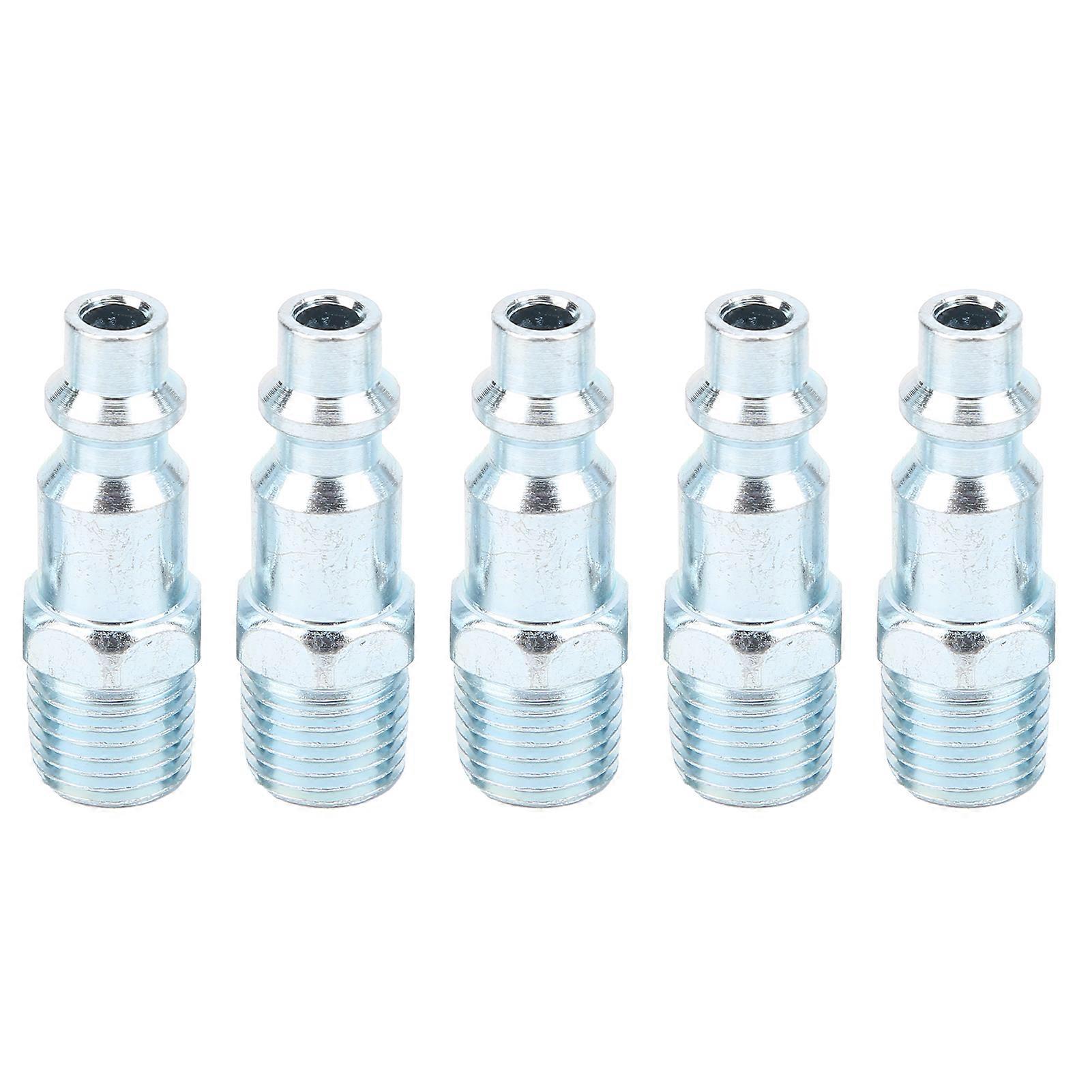 5Pcs Pneumatic Tool Connector American Style Plug Industrial Air Fitting Compressor Accessories