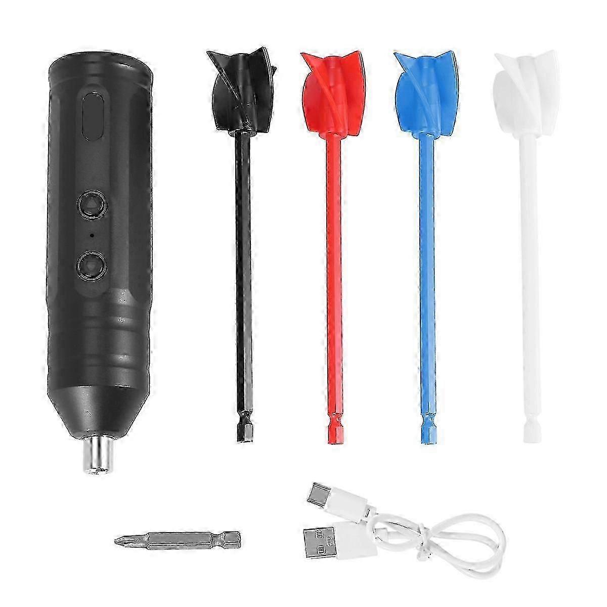 Epoxy Mixer, Handheld Resin Mixing Tools for Resin Stirring - Electric Stirrer Machine with 4Pcs Paddles js