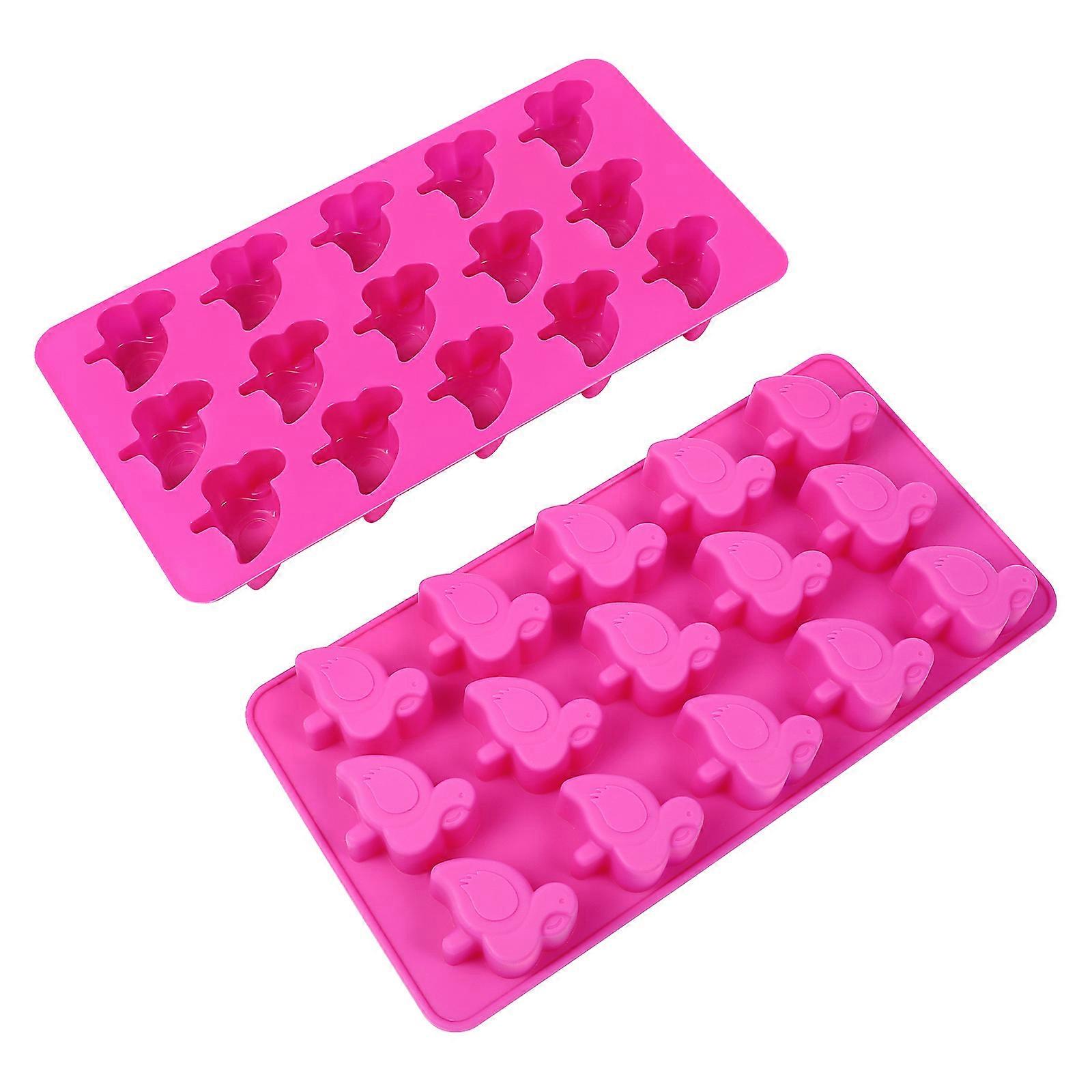 Sweets Molds Flamingo Shaped Cake Molds DIY Baking Tools Home Users 8.5×4.3×1.0in Molding 2Pcs