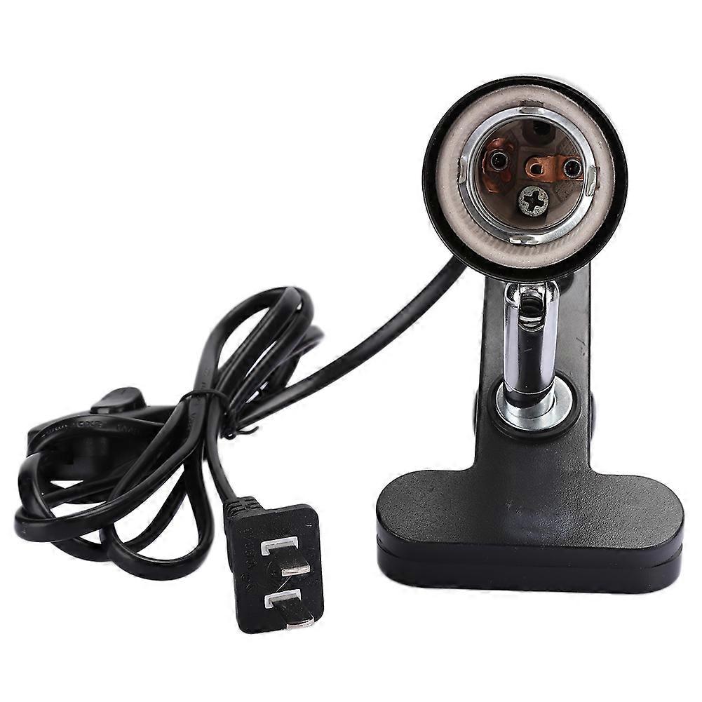 360 Degree Rotation Short Tube Reptile Light Support Heating Lamp Bracket Stand CN220V