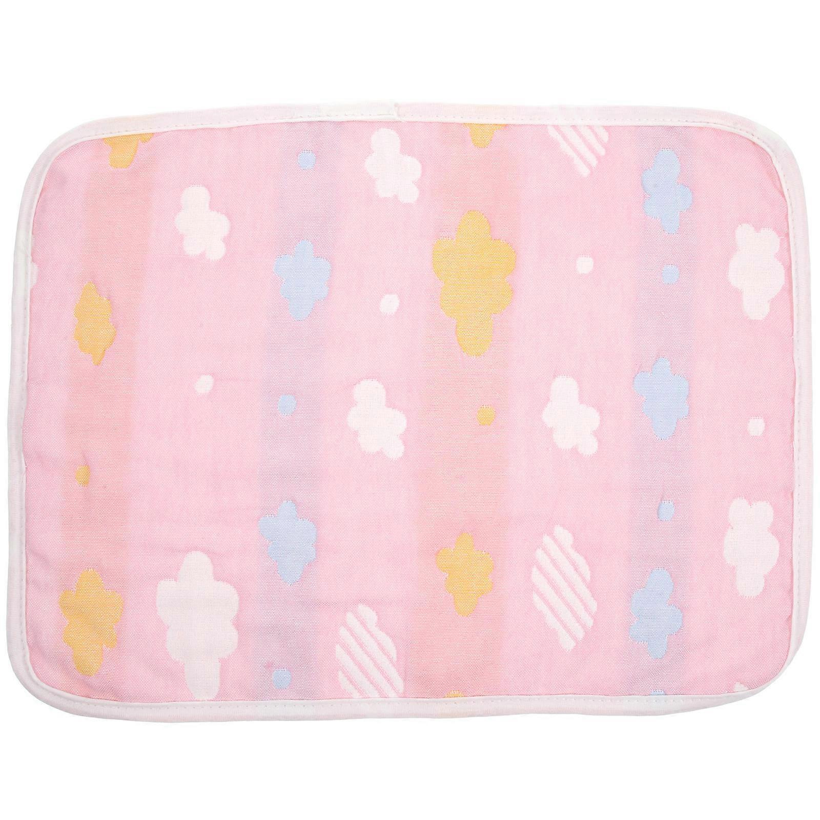 Baby Bed Pad Moisture Protection Indoor Use Pink 40x30cm Absorption 1Pcs