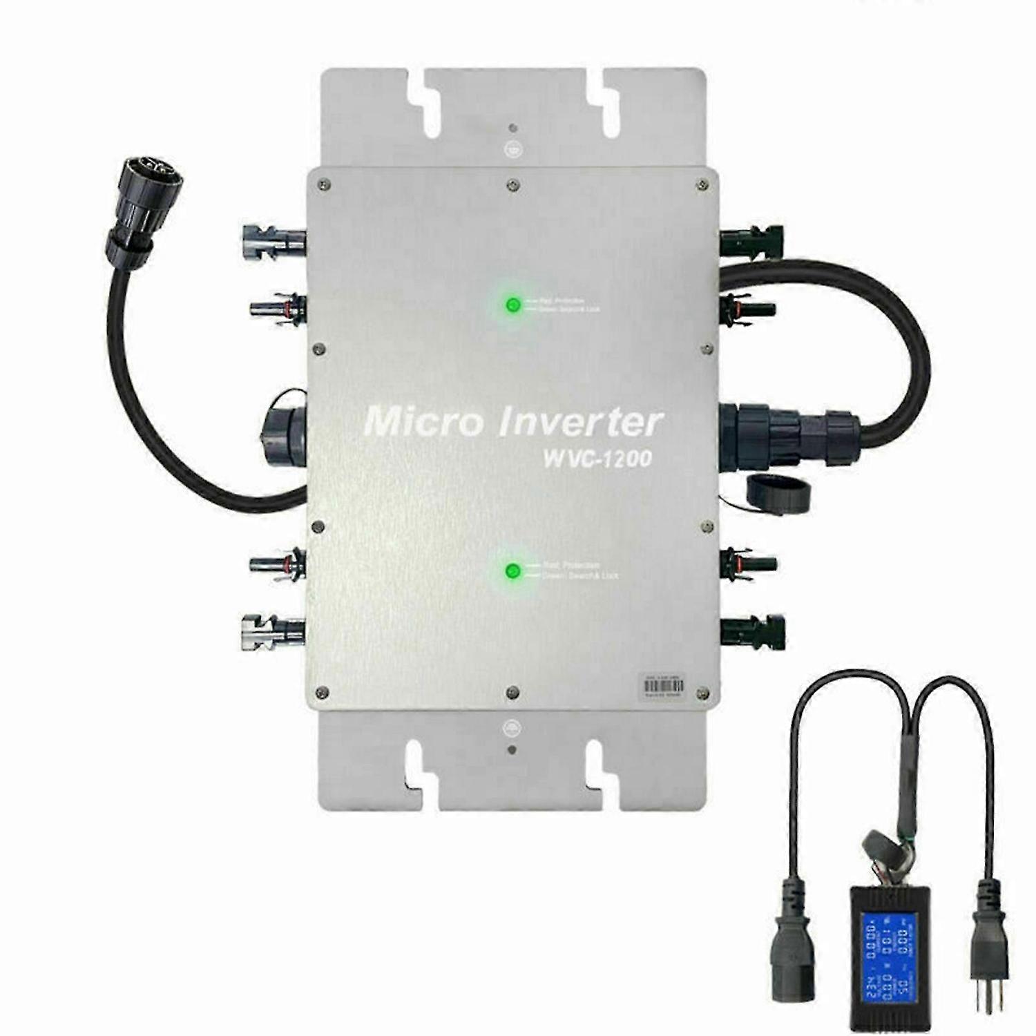 1200W Grid Tie Micro Inverter DC28-50V MPPT Solar Wechselrichter IP65 with LCD