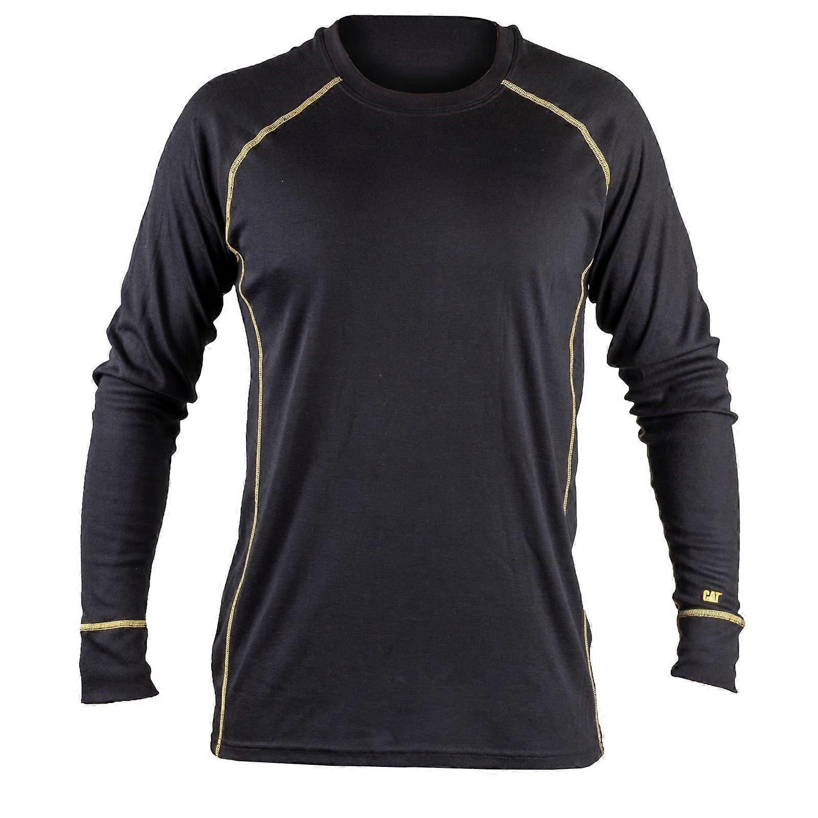 Caterpillar Thermo Polyester Men's Black Base Layer Shirt