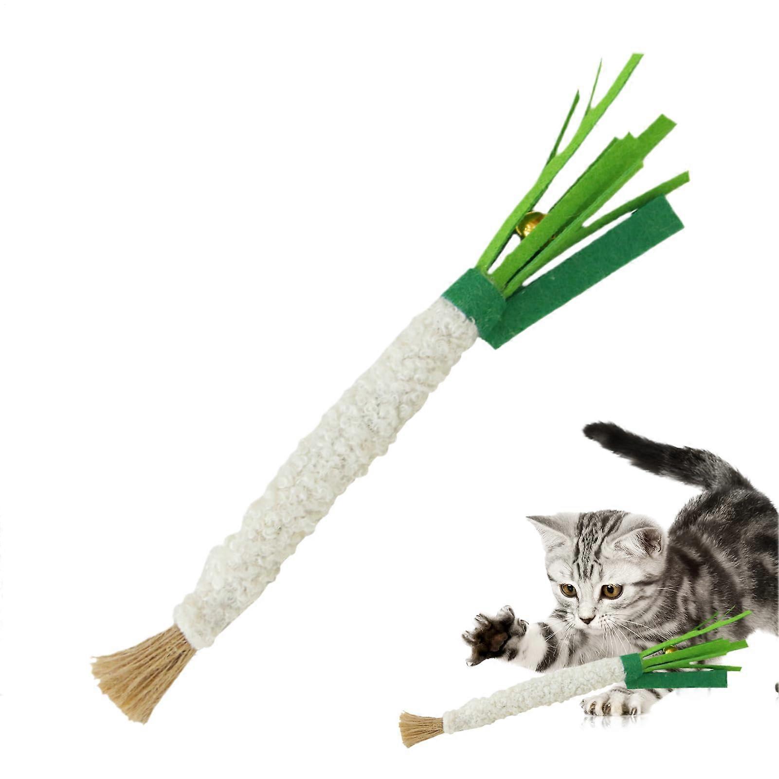 Cat Chew Toy, Cat Teething Toys | Spring Shape Felt Cat Chew Sticks, Interactive Training Supplies for Small, Medium, and Large Pets