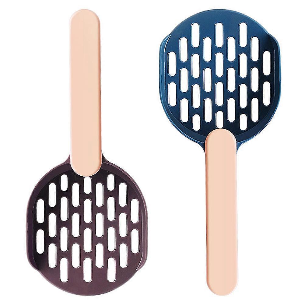 Cat Litter Scoop Plastic for Pet Use 2Pcs Thickened Kitten Sand Tool