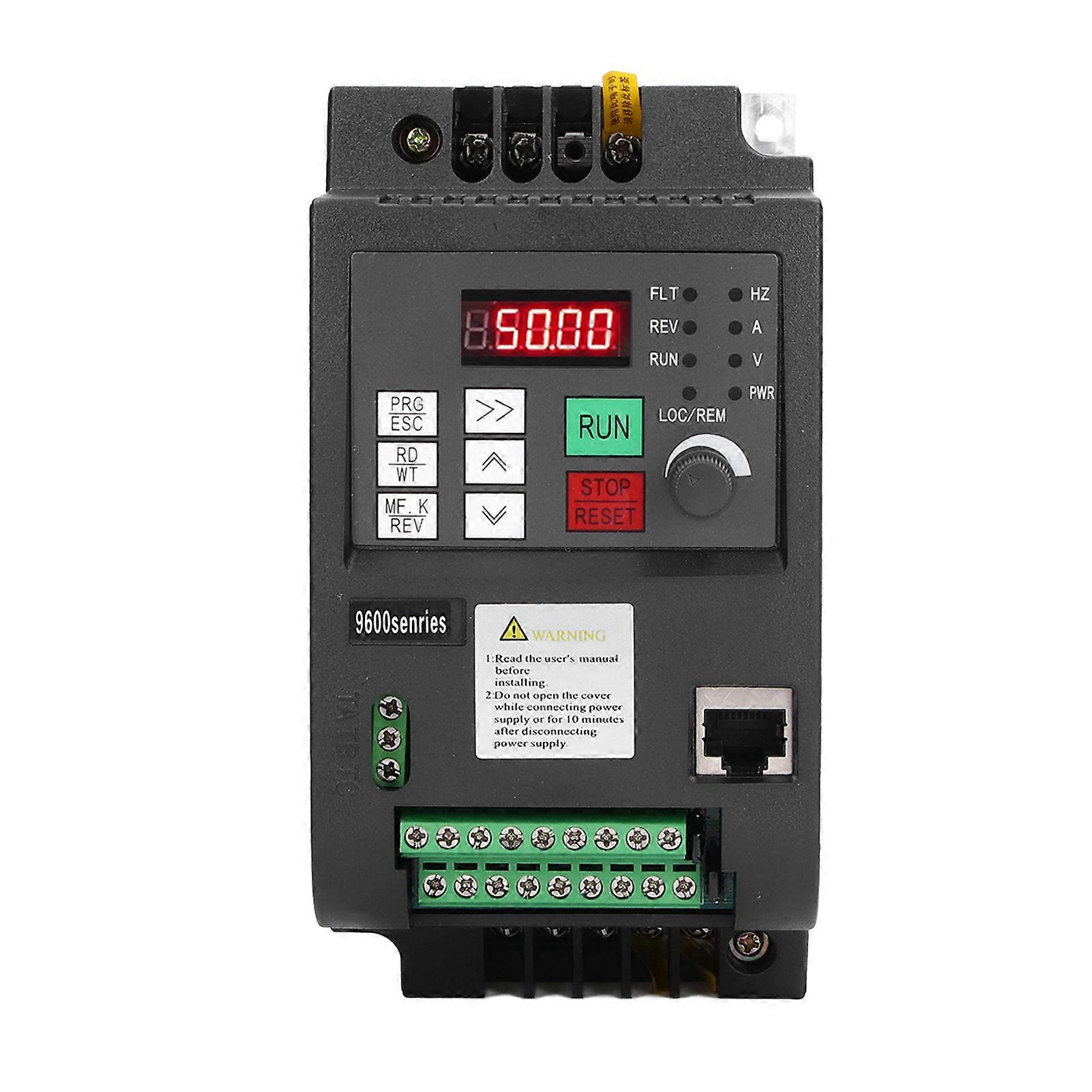 NFLIXIN Variable Frequency Drive VFD Single Phase 220V 2.2kw 1 in 1 Out Motor Speed Controller