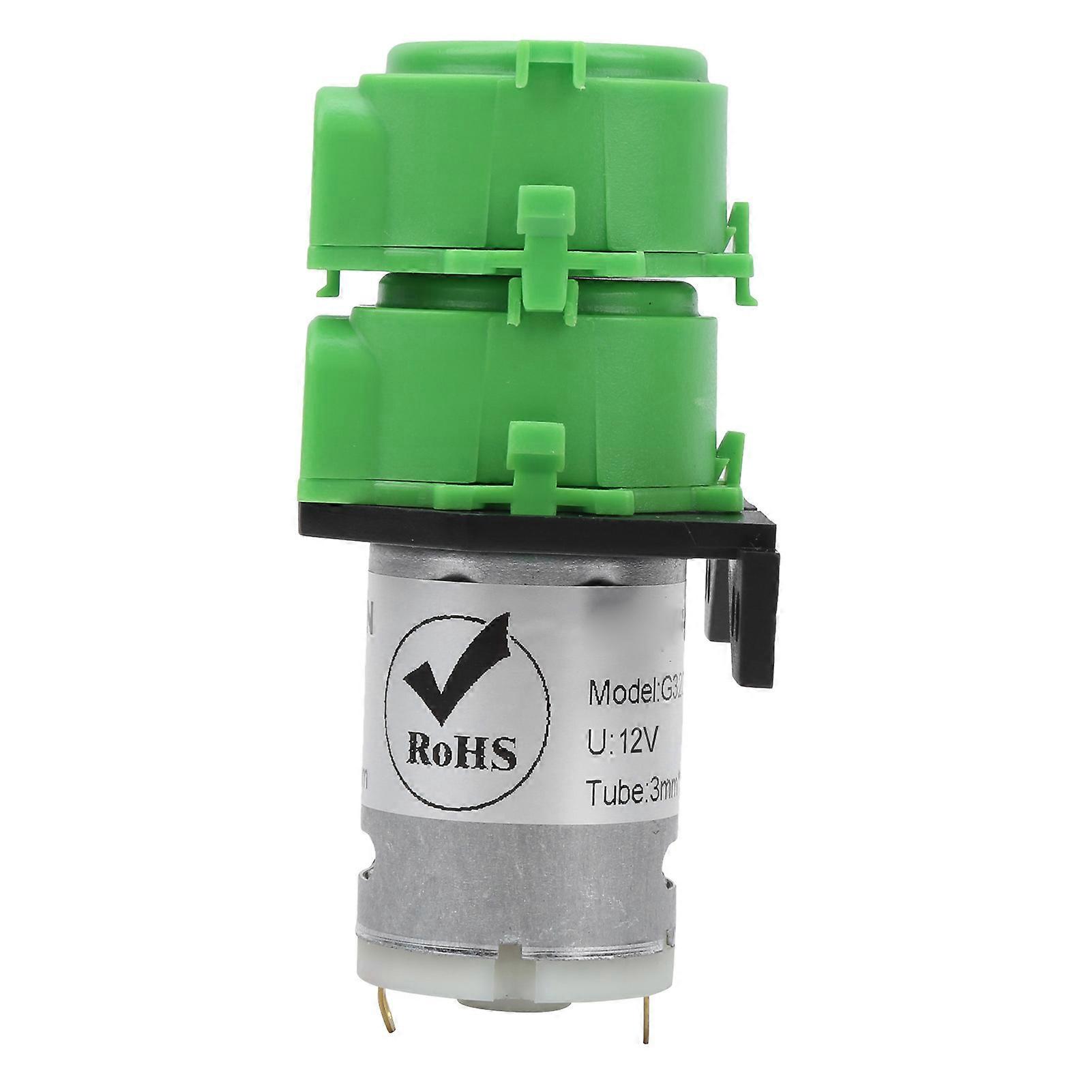 Peristaltic Pump Double Head Mini Liquid Water Dosing for Fish Tank AquariumDC12V