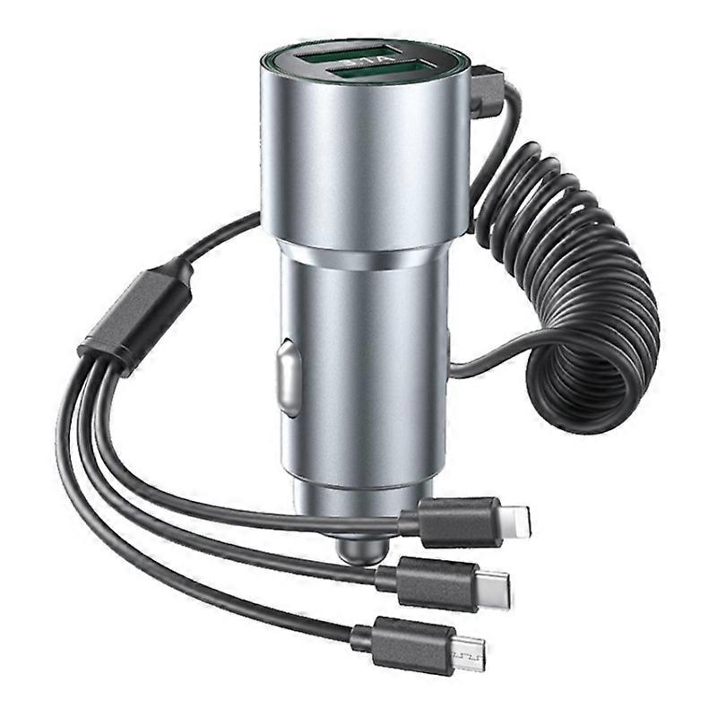 Quick Charge Cigarette Lighter Dual USB Ports Car Adapter