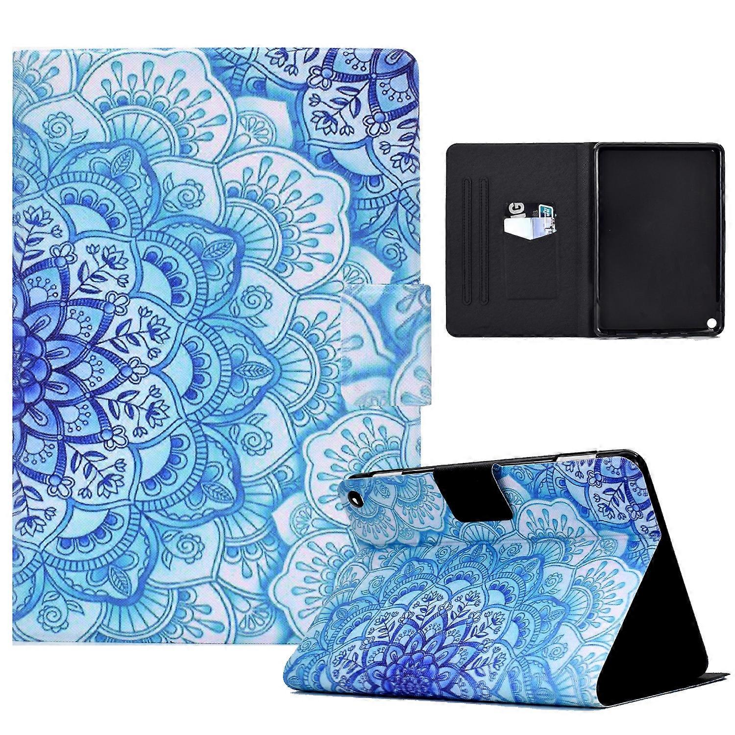 For Amazon Kindle Fire HD 10 2021 Electric Pressed TPU Leather Tablet Case