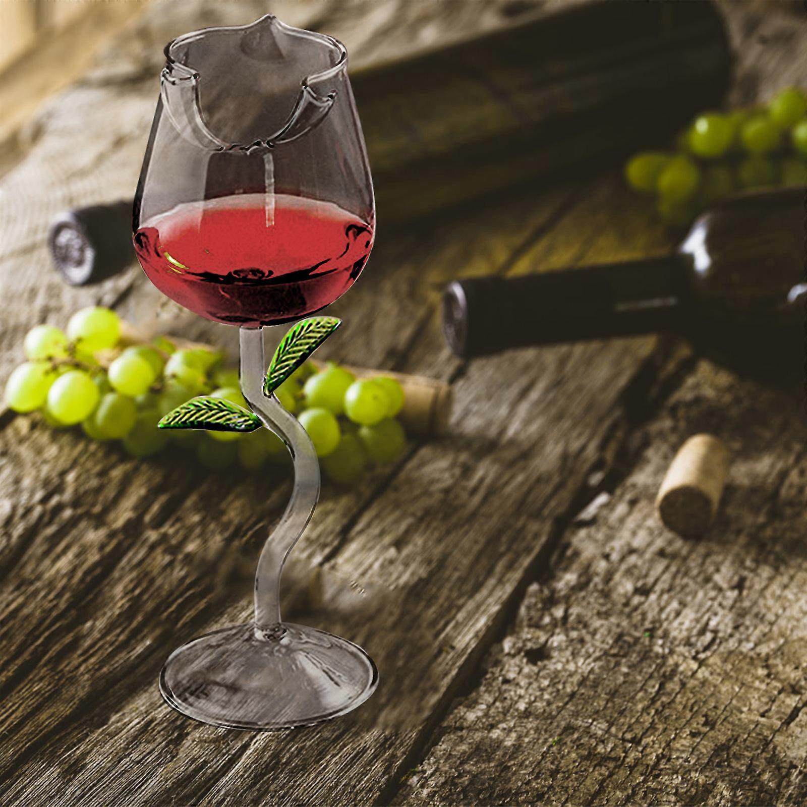 와인 잔 장미 꽃 모양 와인 컵 파티 바용 하이 붕규산 유리 칵테일 잔 150ml