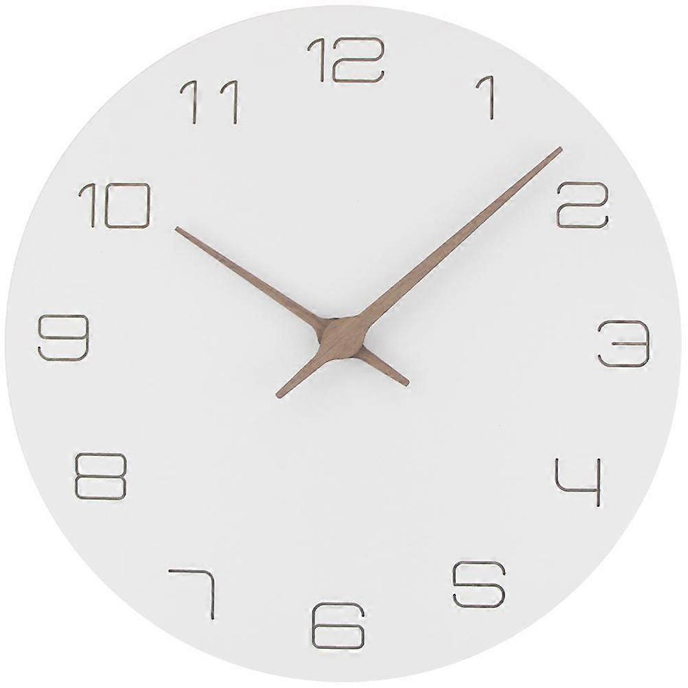 Creative Wooden Wall Clocks Decorative Hanging Clock Simple Home Wall Decor Square Shape Quiet Operation 1Set
