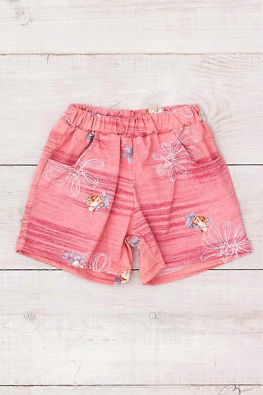 Girls' Cotton Shorts – Comfy Fit & Side Pockets, Summer,  HC 6262-002