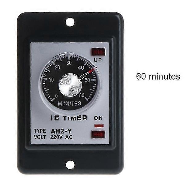 AC 220V AH2-Y Power On Delay Timer 1/3/5/10/30/60 Seconds 3/6/10/30/60 Minutes